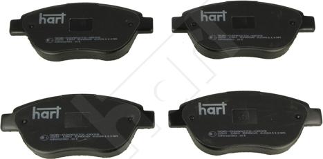 Hart 220 180 - Тормозные колодки, дисковые, комплект www.autospares.lv