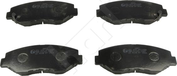 Hart 221 659 - Тормозные колодки, дисковые, комплект www.autospares.lv