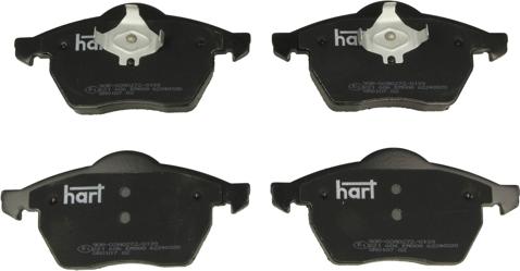 Hart 221 606 - Brake Pad Set, disc brake www.autospares.lv