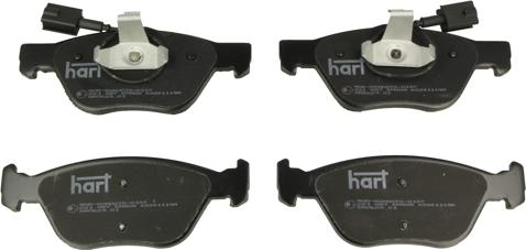 Hart 221 087 - Тормозные колодки, дисковые, комплект www.autospares.lv