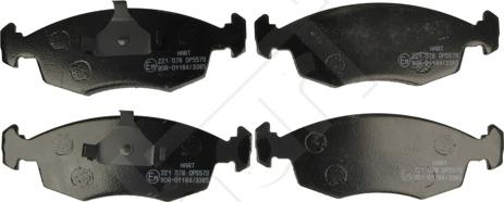 Hart 221 078 - Тормозные колодки, дисковые, комплект www.autospares.lv