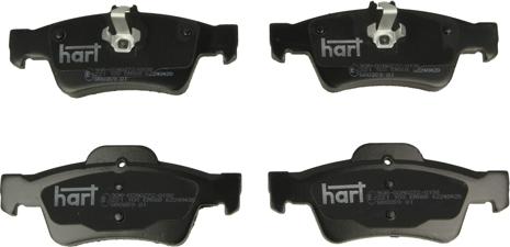 Hart 221 103 - Тормозные колодки, дисковые, комплект www.autospares.lv