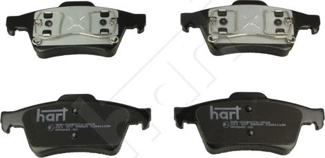 Hart 221 107 - Тормозные колодки, дисковые, комплект www.autospares.lv