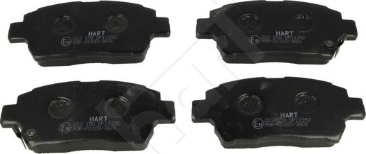 Hart 223 158 - Brake Pad Set, disc brake www.autospares.lv