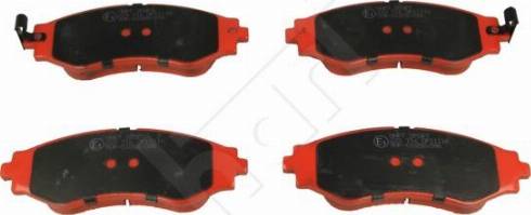 Hart 223 716 - Тормозные колодки, дисковые, комплект www.autospares.lv