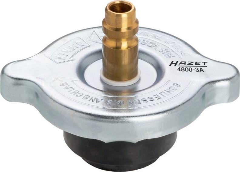 HAZET 4800-3 - Adapteris, Dzesēšanas sist. spiediena pārbaudes komplekts www.autospares.lv