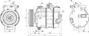 HC-Cargo 240939 - Kompresors, Gaisa kond. sistēma autospares.lv