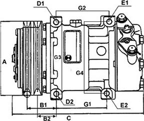 HC-Cargo 240964 - Kompresors, Gaisa kond. sistēma autospares.lv