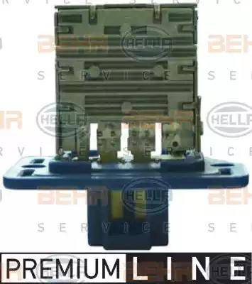 HELLA 9ML 351 321-461 - Rezistors, Salona ventilators www.autospares.lv