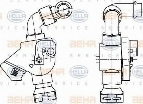 HELLA 9XL 351 341-041 - Dzesēšanas šķidruma regulēšanas vārsts www.autospares.lv