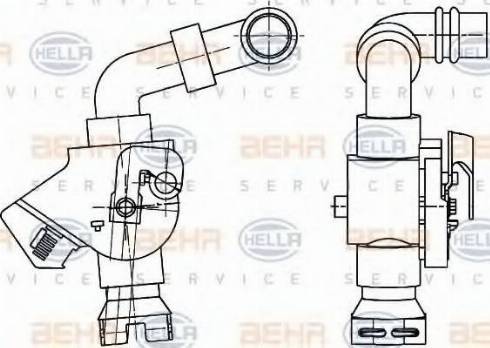 HELLA 9XL 351 341-061 - Dzesēšanas šķidruma regulēšanas vārsts www.autospares.lv