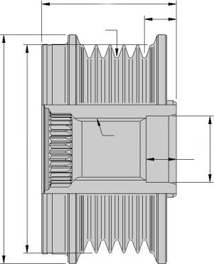 HELLA 9XU 358 039-041 - Piedziņas skriemelis, Ģenerators www.autospares.lv