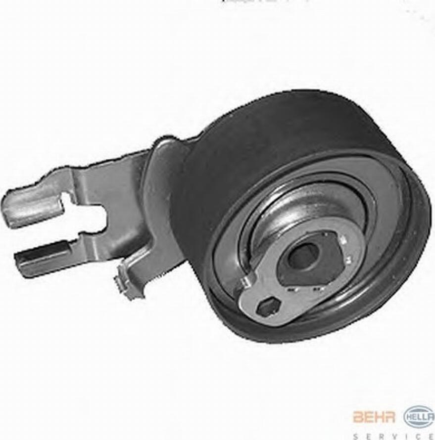 HELLA 9XU 376 818-751 - Spriegotājrullītis, Gāzu sadales mehānisma piedziņas siksna www.autospares.lv