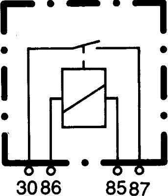 HELLA 4RA 933 332-107 - Relejs, Darba strāva www.autospares.lv