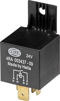 HELLA 4RA 003 437-097 - Relejs, Darba strāva www.autospares.lv