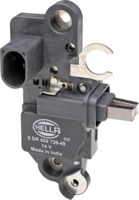 HELLA 5DR 009 728-491 - Ģeneratora sprieguma regulators www.autospares.lv