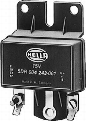 HELLA 5DR 004 243-051 - Voltage regulator, alternator www.autospares.lv