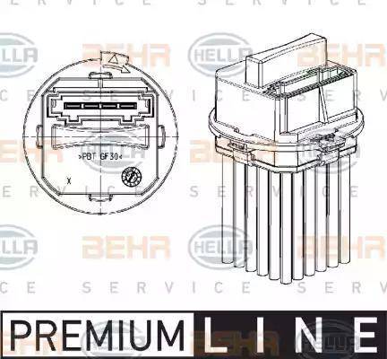 HELLA 5DS 351 320-011 - Regulators, Salona ventilators www.autospares.lv