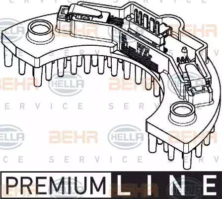 HELLA 5HL 351 321-561 - Regulators, Salona ventilators www.autospares.lv