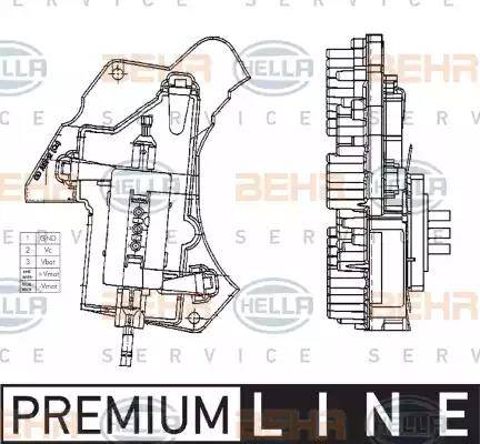 HELLA 5HL 351 321-011 - Regulators, Salona ventilators www.autospares.lv