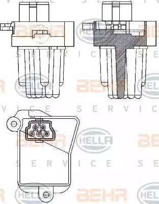 HELLA 5HL 351 321-331 - Regulators, Salona ventilators www.autospares.lv