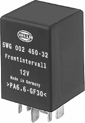 HELLA 5WG 002 450-321 - Relay, wipe / wash interval www.autospares.lv