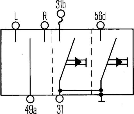 HELLA 6BA 001 539-001 - Pagrieziena signāla slēdzis www.autospares.lv