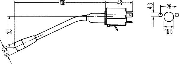 HELLA 6BA 001 539-001 - Pagrieziena signāla slēdzis www.autospares.lv