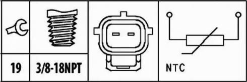 HELLA 6PT 009 309-401 - Devējs, Dzesēšanas šķidruma temperatūra www.autospares.lv