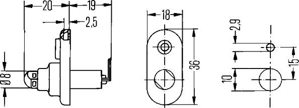 HELLA 6ZF 004 365-031 - Slēdzis, Durvju kontakts www.autospares.lv