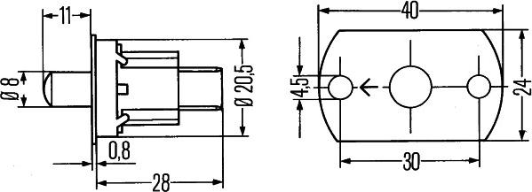 HELLA 6ZF 003 549-001 - Slēdzis, Durvju kontakts www.autospares.lv