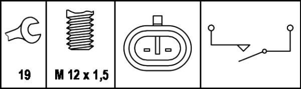 HELLA 6ZF 007 671-001 - Slēdzis, Atpakaļgaitas signāla lukturis www.autospares.lv