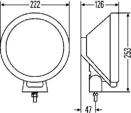 HELLA 1F8 006 800-221 - Tālās gaismas lukturis www.autospares.lv