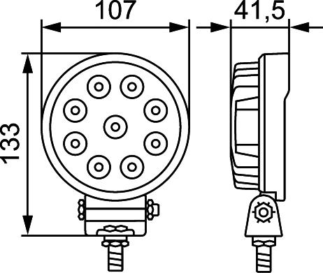 HELLA 1G0 357 101-012 - Darba gaismas lukturis www.autospares.lv