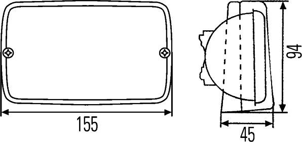 HELLA 1GA 996 082-001 - Darba gaismas lukturis www.autospares.lv