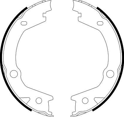 HELLA 8DA 355 050-061 - Bremžu loku kompl., Stāvbremze www.autospares.lv