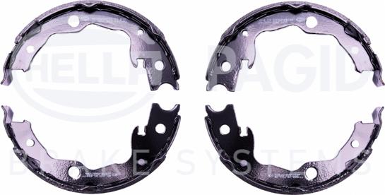 HELLA 8DA 355 050-031 - Комплект тормозов, ручник, парковка www.autospares.lv