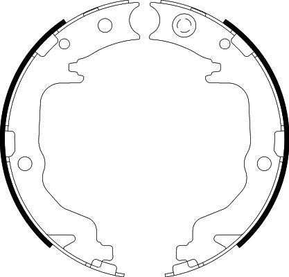 HELLA 8DA 355 050-871 - Bremžu loku kompl., Stāvbremze www.autospares.lv