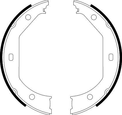 HELLA 8DA 355 050-381 - Bremžu loku kompl., Stāvbremze autospares.lv