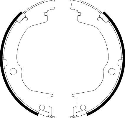 HELLA 8DA 355 050-791 - Bremžu loku kompl., Stāvbremze www.autospares.lv