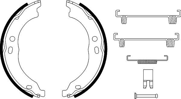 HELLA 8DA 355 050-751 - Bremžu loku kompl., Stāvbremze www.autospares.lv