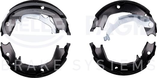 HELLA 8DA 355 050-731 - Brake Shoe Set, parking brake www.autospares.lv