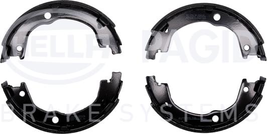 HELLA 8DA 355 051-111 - Brake Shoe Set, parking brake www.autospares.lv