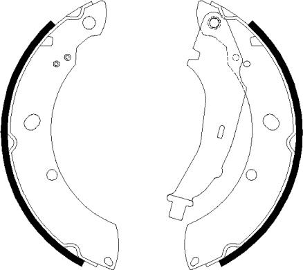 HELLA 8DA 355 051-311 - Brake Shoe Set www.autospares.lv