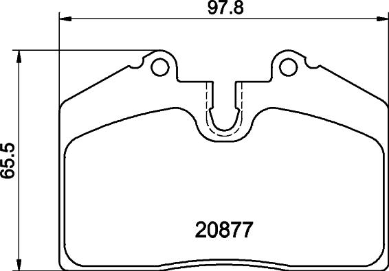 HELLA 8DB 355 046-801 - Bremžu uzliku kompl., Disku bremzes www.autospares.lv