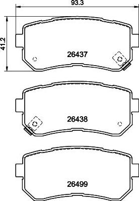 HELLA 8DB 355 041-131 - Bremžu uzliku kompl., Disku bremzes www.autospares.lv