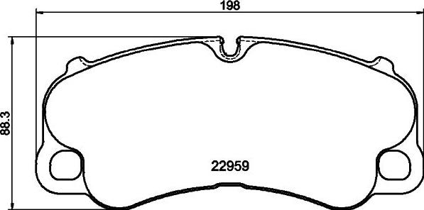 HELLA 8DB 355 043-921 - Bremžu uzliku kompl., Disku bremzes www.autospares.lv