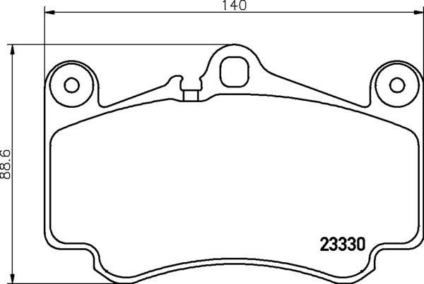 HELLA 8DB 355 043-081 - Bremžu uzliku kompl., Disku bremzes www.autospares.lv