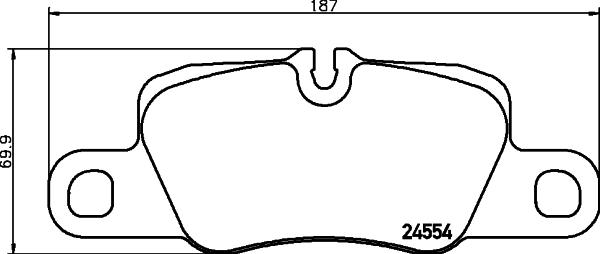 HELLA 8DB 355 042-881 - Bremžu uzliku kompl., Disku bremzes www.autospares.lv