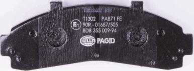 HELLA 8DB 355 009-941 - Bremžu uzliku kompl., Disku bremzes www.autospares.lv